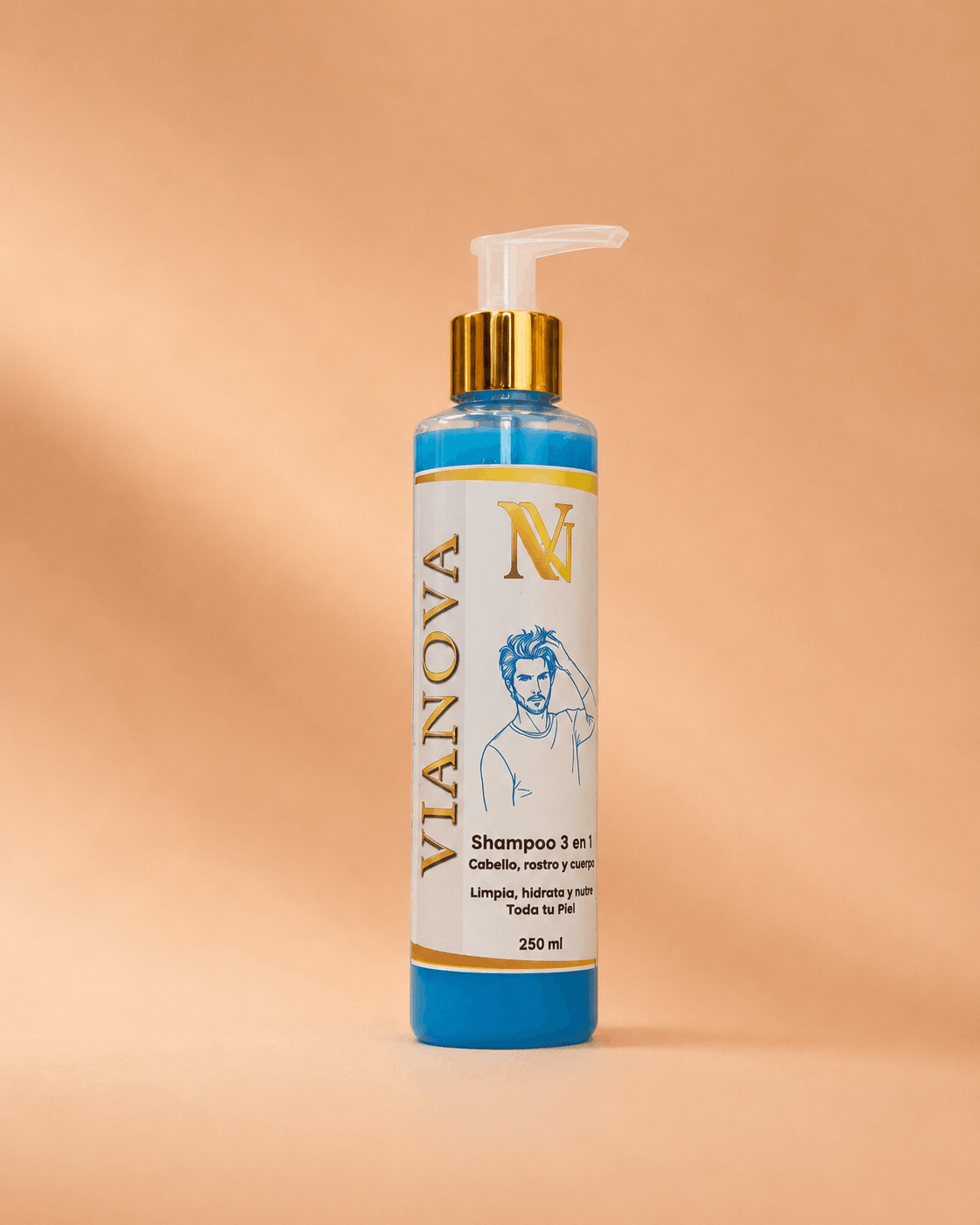 Shampoo 3 en 1 Caballeros 250ml